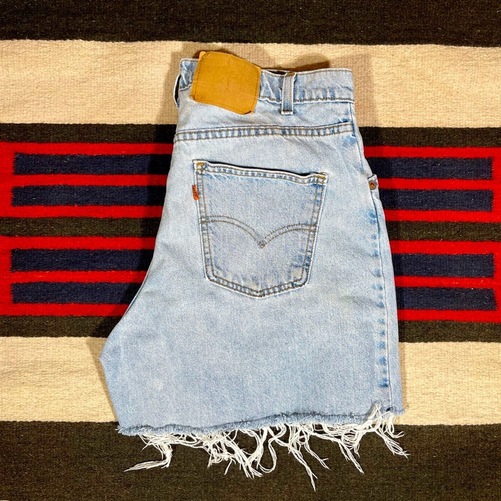 Levi's Light Blue Jean Shorts